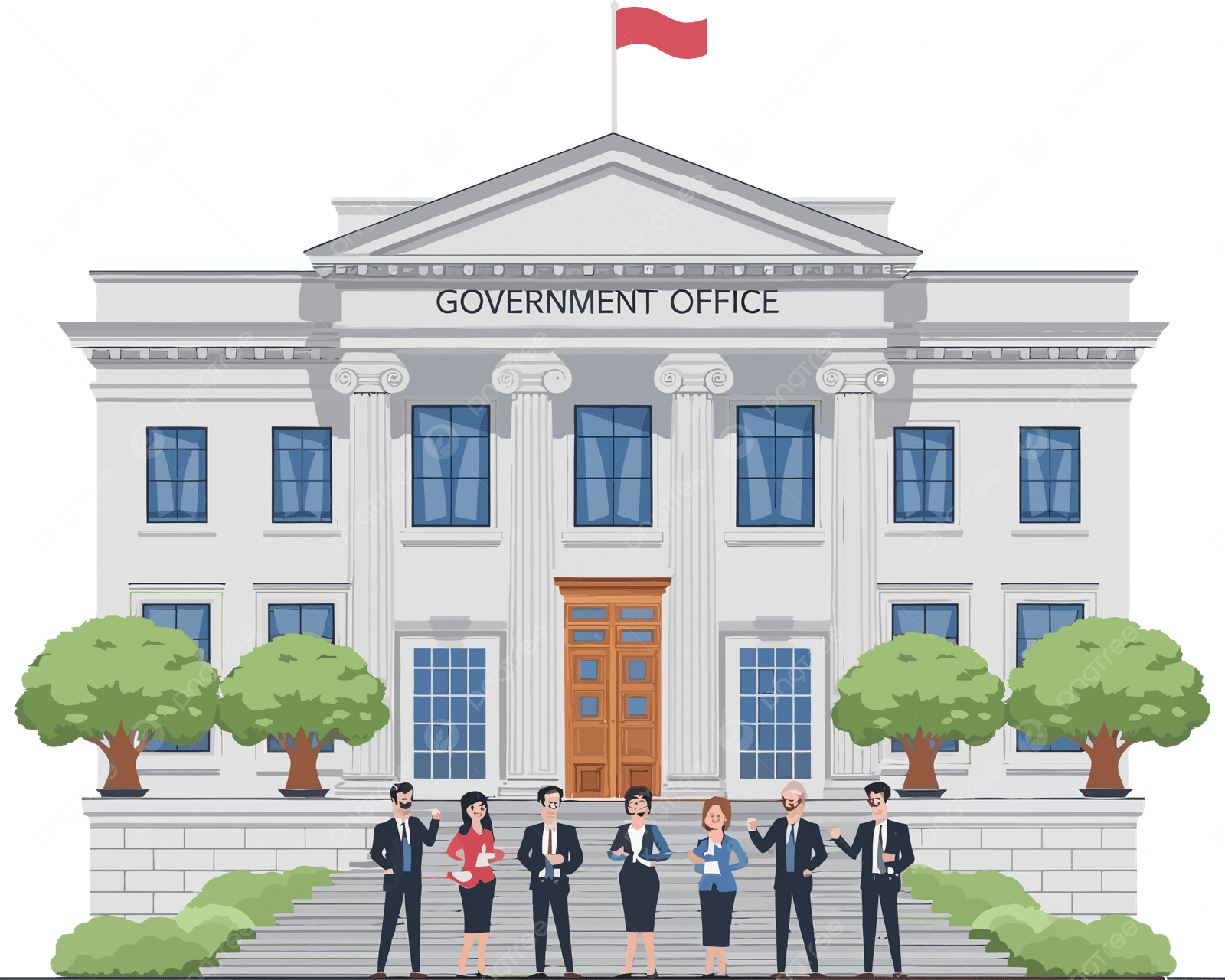 pngtree government office building illustration png image 20920091